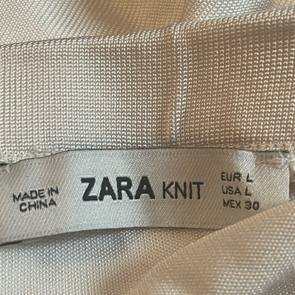 ZARA Knit Off the Shoulder Sz L Kimono Sleeves Top - Picture 7 of 8